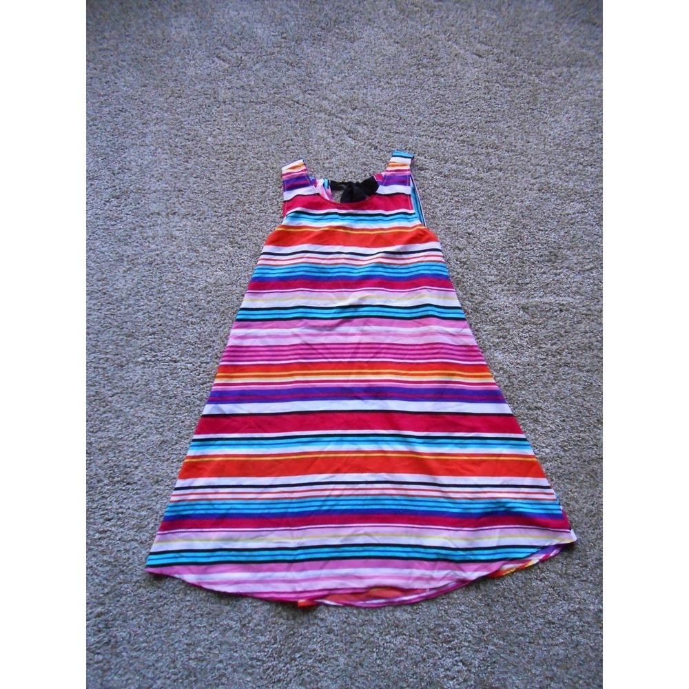 NEW Spense Multicolor sleeveless striped Above Knee Woman's size 8 Dress Fun Sun